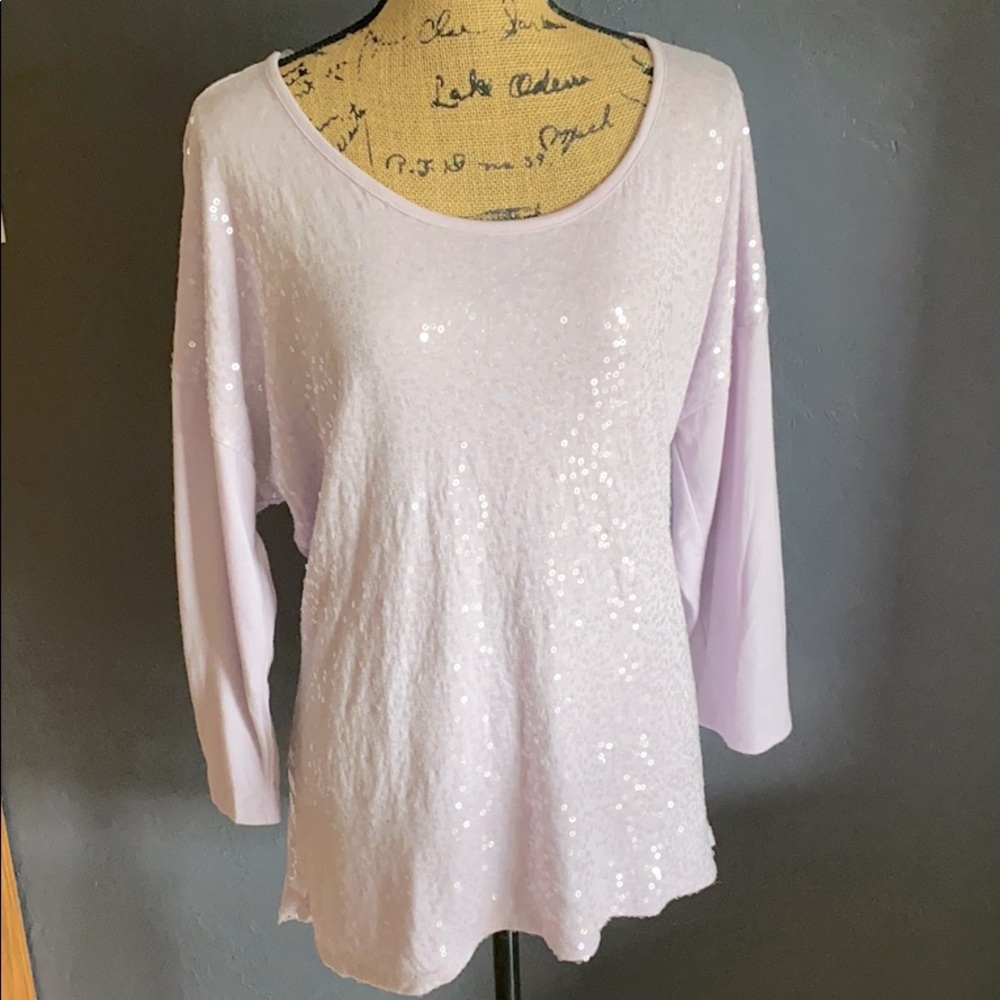 NWT Maurices sequin/lace top